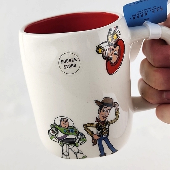 Rae Dunn Pixar HOWDY PARTNER Double Sided Ceramic Mug Woody Buzz Lightyear - Picture 6 of 11